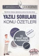 T.C. İnkılap Tarihi ve Atatürkçülük Yazılı Sorular                                                                                                                                                                                                             