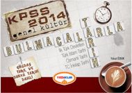 Yargı 2014 KPSS GK Bulmacalarla Tarih                                                                                                                                                                                                                          