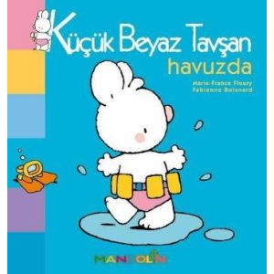Küçük Beyaz Tavşan Havuzda                                                                                                                                                                                                                                     