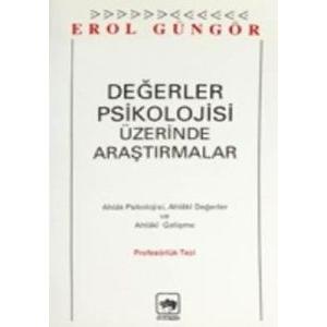 Değerler Psikolojisi Üzerine Araştırma Ahlak Psiko                                                                                                                                                                                                             