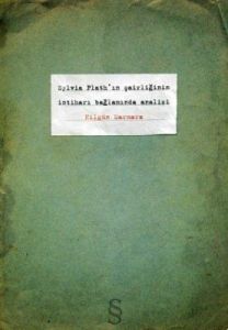 Sylvia Plath’ın Şairliğinin İntiharı Bağlamında An                                                                                                                                                                                                             