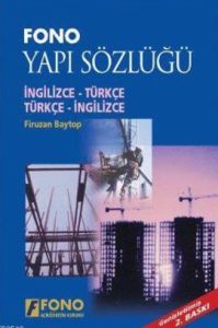 Yapı Sözlüğü İngilizce Türkçe                                                                                                                                                                                                                                  