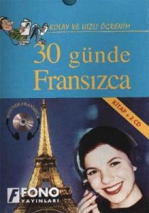 30 Günde Fransızca (kitap ,  2 CD) Kutulu                                                                                                                                                                                                                      