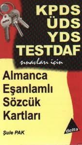 YDS TestDaf Almanca Eşanlamlı Sözcük Kartları                                                                                                                                                                                                                  