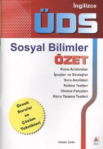 İngilizce ÜDS Sosyal Bilimler Özet                                                                                                                                                                                                                             