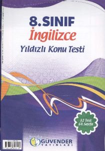 Güvender 8 Sınıf İngilizce Poşet Test 32 Adet                                                                                                                                                                                                                  