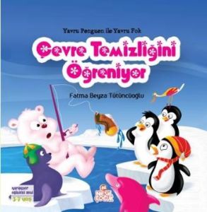 Yavru Penguen İle Yavru Fok Balığı                                                                                                                                                                                                                             