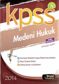 KPSS A Medeni Hukuk Konu Anlatımlı 2014                                                                                                                                                                                                                        