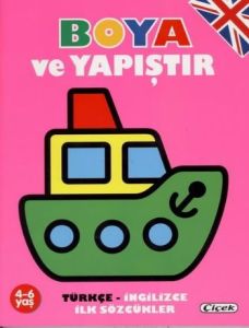 Boya Yapıştır 4-6 Yaş Türkçe İngilizce Gemi                                                                                                                                                                                                                    