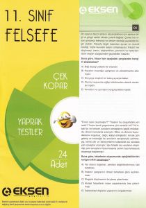 11. Sınıf Felsefe Çek Kopar Yaprak Testler (24 Ade                                                                                                                                                                                                             