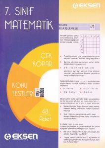 7. Sınıf Matematik Yaprak Test                                                                                                                                                                                                                                 