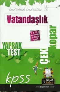 2014 KPSS Vatandaşlık Çek Kopar Yaprak Test                                                                                                                                                                                                                    