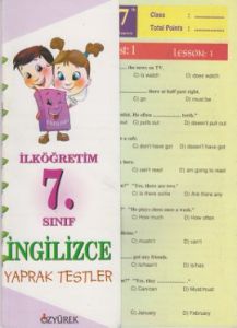 İngilizce Yaprak Testler 7. Sınıf                                                                                                                                                                                                                              