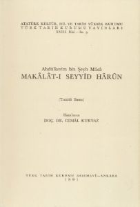 Abdülkerim Bin Şeyh Musa Makalat-ı Seyyid Harun                                                                                                                                                                                                                