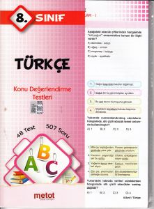 Metot 8. Sınıf Türkçe Konu Değerlendirme Testleri                                                                                                                                                                                                              