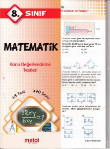 8. Sınıf Matematik Konu Değerlendirme Testleri                                                                                                                                                                                                                 