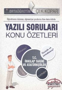 T.C. İnkılap Tarihi ve Atatürkçülük Yazılı Sorular                                                                                                                                                                                                             