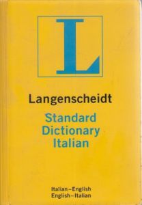 Langenscheidt Standard Dictionary Italian                                                                                                                                                                                                                      