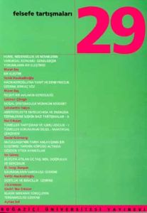 Felsefe Tartışmaları Sayı: 29                                                                                                                                                                                                                                  