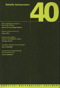 Felsefe Tartışmaları Sayı: 40                                                                                                                                                                                                                                  