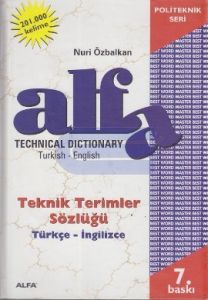 Technical Dictionary Teknik Terimler Sözlüğü Turki                                                                                                                                                                                                             